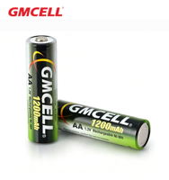 Baterai Isi Ulang GMCELL 1.2V AAA NiMH 1200mAh Low Self-Discharge untuk Elektronik Konsumen, Bersertifikasi CE & RoHS