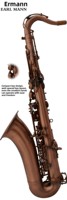 Ehrman Earl Mann Professional Brass Drop Antique Copper Tenor Saxophone with High-grade Bags