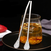 Pailles en métal Kitchen Mate, acier inoxydable 304, paille à boire avec filtre, pour thé aux fleurs, café