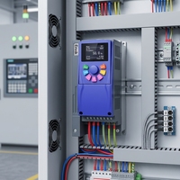 Convertisseur de fréquence 5,5 kW 7,5 kW Monophasé 220 V Triphasé 380 V Variateur de fréquence (VFD) Contrôle industriel du moteur Contrôle vectoriel
