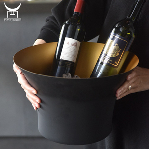 Bán Sỉ Thùng Rượu Bia Rượu Sâm Banh Dung Tích Lớn Bằng Thép Không Gỉ Cho Tiệc Tụ Tập Xô Đá Kim Loại - Product Image 2