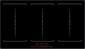 Table de cuisson à <span class=keywords><strong>induction</strong></span> double flexible électrique à 5 brûleurs de <span class=keywords><strong>90</strong></span> <span class=keywords><strong>cm</strong></span> à zone carrée - Product Image 3