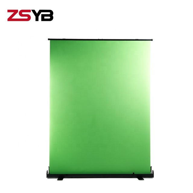 Green Screen Retractable Pull up Portable Floor Stand Panel Backdrop Portable Photo Video Studio Screens