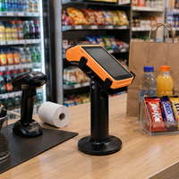 Stands POS Toko Swalayan PS-70 untuk Terminal Pembayaran, 360 °   Dudukan Pembaca Kartu Putar untuk Minimarket & Kasir Toko 24 Jam