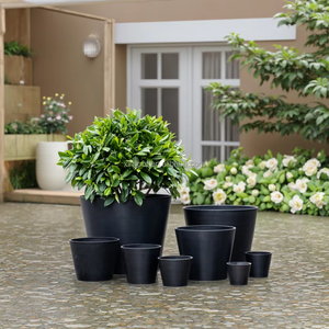 工場価格 プラスチック製植木鉢 様々な色 屋外 家庭菜園用 プラスチックプランター - Product Image 4