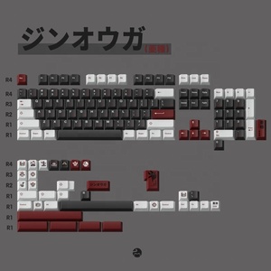 PBT Kiraz Profili Tuş Başlıkları Cat Keys Stygian Zinogre Oyunlar için Tuş Başlıkları 64/<span class=keywords><strong>gk61</strong></span>/68/75/84/87/96/980/104/108 Mekanik Klavye - Product Image 6
