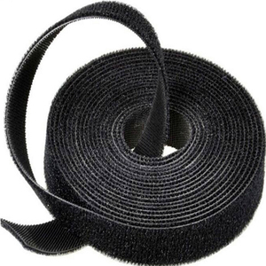 Crochet et boucle auto-adhésifs noirs de bande magique de couleur faite sur commande réutilisable - Product Image 2