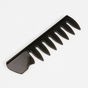 Professionale donna uomo capelli <span class=keywords><strong>denti</strong></span> <span class=keywords><strong>larghi</strong></span> Texture pettine 5 pezzi Double-face Retro Oil Head spazzole per capelli per barbiere parrucchiere Set - Product Image 6
