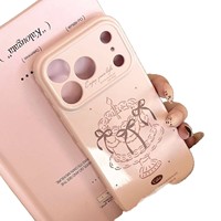 Coque de téléphone pour iPhone 17 Pro Max, 16 et 15 Pro, motif nœud de gâteau d'anniversaire, design 'Love' et 'Pink and tender girl'