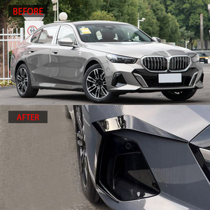 Pegatinas para parachoques delantero Bmw Serie 5 G60, calcomanías de ABS en negro brillante para modelos 2021, 2022, 2023, 2024 - Product Image 2