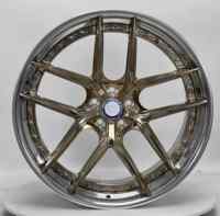 Nuevas Llantas de Aluminio Forjado 6061 T6 con Acabado Pulido en Oro Champán, Multirradio, 12000T TUV JWL VIA, Garantía de 6 Años, S4-00098 18-24