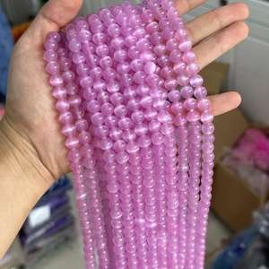 Selenite naturale di gesso <span class=keywords><strong>viola</strong></span> perline sciolte <span class=keywords><strong>pietra</strong></span> naturale <span class=keywords><strong>preziosa</strong></span> - Product Image 2