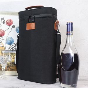 2 Bottle Wine Carrier Bag Tote Insulated Champagne Tote Bag Gift Picnic Wine Cooler Bag - Product Image 5