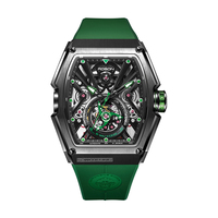 Luxe Squelette Hommes Style Montres Unique Chronographe Mécanique Montres Hommes Poignet Automatique En Acier Inoxydable 316L Creux