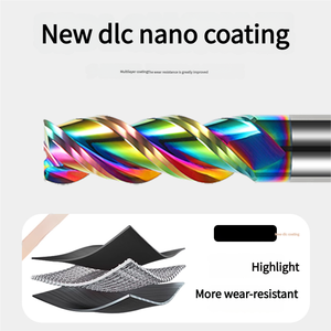 Frese in Carburo Rivestite di Diamante di Classe Iridio Personalizzate OEM/ODM, Utensili da Taglio a Quattro Scanalature Lavorati a CNC - Product Image 5