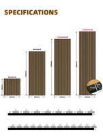 Vente en gros sur mesure à prix compétitif akupanel plaqué bois MDF recouvert PET panneaux acoustiques à lattes en bois