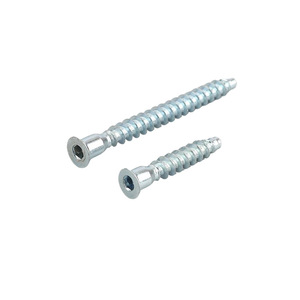 Tornillos autorroscantes de cabeza plana con hexágono interior Manka Hardware para madera, para gabinetes y muebles, grado A, zincados. - Product Image 2