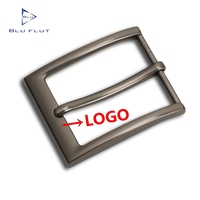 Accessoire de ceinture Boucle noire Blu Flut Personnalisation Boucles de ceinture à ardillon en alliage de grande taille avec logo Boucle de ceinture personnalisée