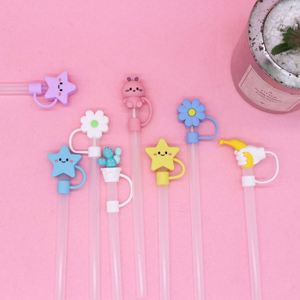 Capuchons réutilisables en silicone pour tasses, protège-pailles anti-poussière, adorables protections pour pailles, idéaux pour les cadeaux de Noël - Product Image 3