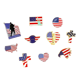 Broches Metálicos de Aleación con Temática de Hadas y Bandera Americana, Serie Explosiva, para el Día de la Independencia y Año Nuevo Chino, Venta al por Mayor - Product Image 1