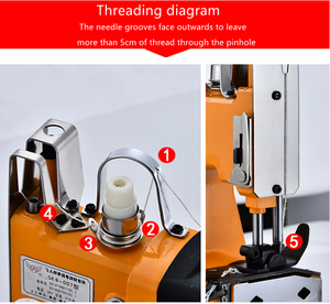 Máquina de Coser Eléctrica Mini <span class=keywords><strong>Singer</strong></span> de Grado Industrial, Semiautomática, para Coser Pelucas, con Cerrador de Bolsas para Sellado de Bolsas - Product Image 3