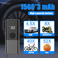Compresseur d'air portable électrique mini avec logo personnalisé, pompe à air rechargeable pour voiture, gonfleur de pneus numérique pour utilisation en voiture, cadeau