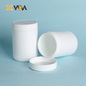 White Straight Wall HDPE Jar 420-1000ml Opaque Matte 75mm Wide Mouth for Protein Powder &amp; Nutritional <strong>Supplement</strong> - Product Image 2