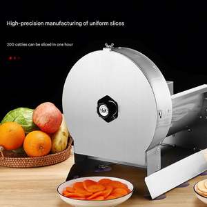 เครื่องหั่นผักผลไม้แบบอัตโนมัติ คุณภาพสูง ประสิทธิภาพดี สำหรับใช้ในครัวเรือนและเชิงพาณิชย์ ทำจากสแตนเลส เหมาะสำหรับมันฝรั่ง กล้วย และอื่นๆ - Product Image 4