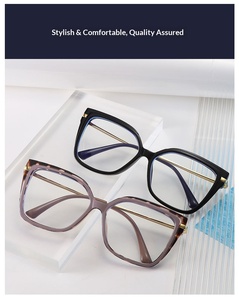 Nouvelles Lunettes Anti-Lumière Bleue Tendance 2025 – Monture Large Style Européen et Américain, Forme Œil <span class=keywords><strong>de</strong></span> Chat, Personnalité Féminine - Product Image 4