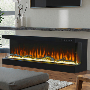 Tùy chỉnh 30 42 50 60 inch kính bảng điều khiển Lò sưởi điện tiên tiến tích hợp để dễ dàng làm sạch ngôn ngữ Tiếng Pháp - Product Image 2