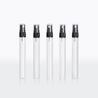 Flacon pulvérisateur de parfum en verre carré transparent de 2 ml, 3 ml, 5 ml, 10 ml, marque privée, pour décantation de Cologne