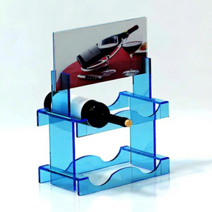 Exhibidor de Botellas de Vino Acrílico OEM de Fábrica, Moderno Soporte para Vino para Bares, Comercios y Hogares - Product Image 1