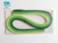 Bandes de papier pour quilling aux couleurs vives, assortiment pré-découpé, marque OEM, fabriqué en Chine, JIA, artisanat en papier 3D, fournitures de bureau et scolaires