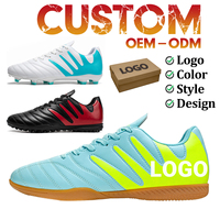 Chaussures de football de printemps personnalisables en gros pour hommes et femmes, entraînement en plein air, compétitions professionnelles, football américain, tige en PU
