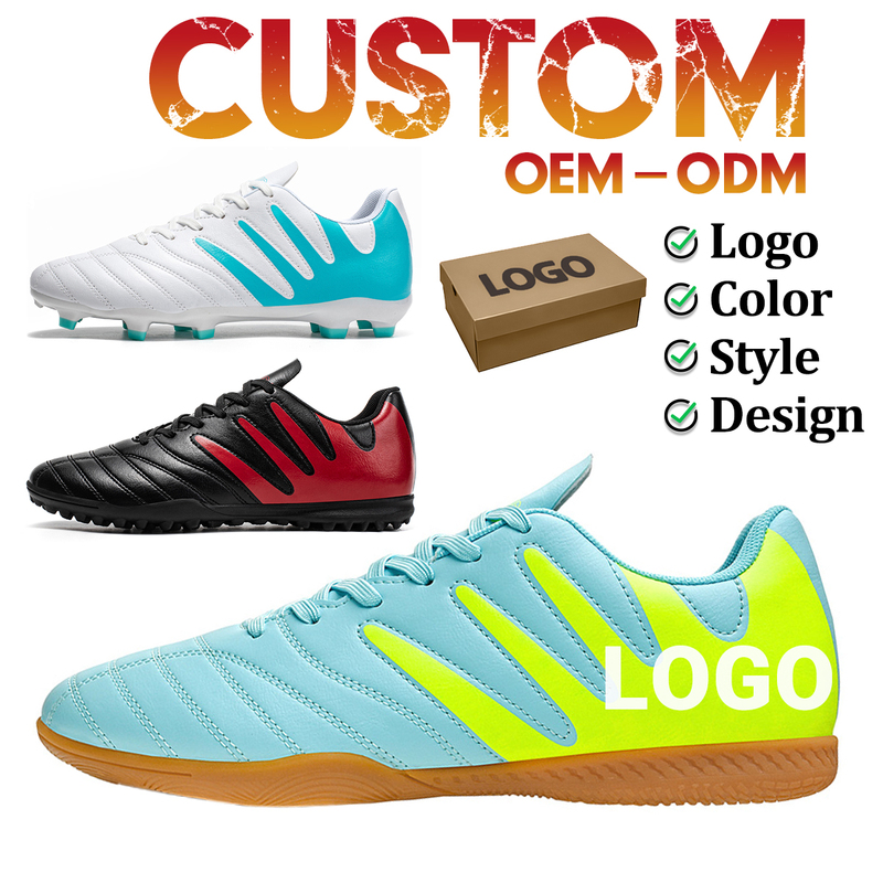 Unisex Football Shoes Rubber Outsole PU