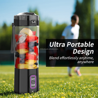 Blender Smoothie Mini Food Grade Laris Manis 700ML Tritan 6000mAh USB Charge 304SS Blade Portable Juicer Outdoor Sehari-hari