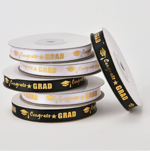 Decoraciones para Fiesta de Graduación DAMAI, Cinta de Regalo Negra y Dorada para Niños, Suministros de Decoración para el Aula, Cinta para Graduación - Product Image 4