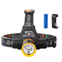 Phare LED rechargeable super lumineux pour la plongée, la pêche sous la pluie-Phare sous-marin étanche avec source d'alimentation 6V DC