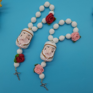 Chapelet Vierge Mère de Dieu Fait Main Chapelet Vierge au Crochet avec Laine Coton Nylon Polyester Matériaux Remplis de Coton PP - Product Image 2