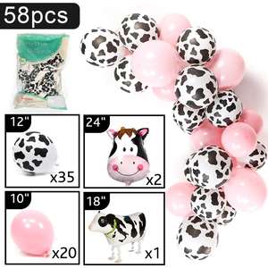 Palloncini per <span class=keywords><strong>feste</strong></span> di mucche palloncini per <span class=keywords><strong>feste</strong></span> di fattoria Set di palloncini in lamina di mucca per la decorazione della festa di compleanno del bambino - Product Image 5