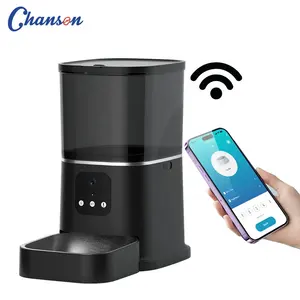 Venda quente de grande capacidade automática inteligente WiFi Mobile Phone APP controle remoto 6L pet cat bowls alimentadores com câmera