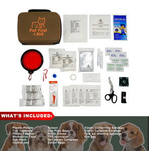 Gauke strumento veterinario portatile Kit impermeabile Mini pronto soccorso di emergenza per cani e gatti a casa di sopravvivenza all'aperto Pet Care - Product Image 5