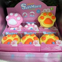 Jouet Squishy Animal Mignon Grande Taille Patte de Chat Maléfique Forme de Dés Grenouille Jouet Anti-Stress Doux à Presser Ensemble de Jouets Fidget Cadeau de Fête pour Enfants