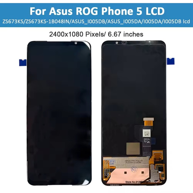 Original 6.78" LCD Screen for Asus ROG Phone 5 with 1 Year Warranty-Mobile Phone Replacement Display