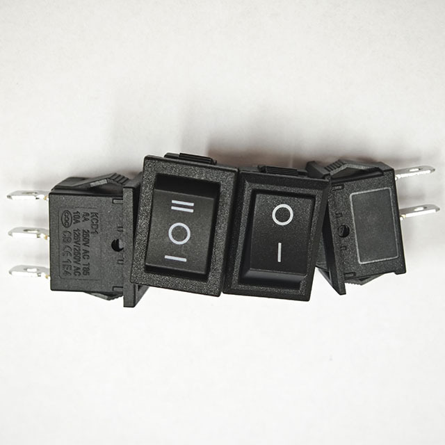 On-off-on Rocker Switch 3 Ways 6 Pins 31MM*25MM 16A 250VAC 20A 125VAC Waterproof Cap Boat-shaped Switches