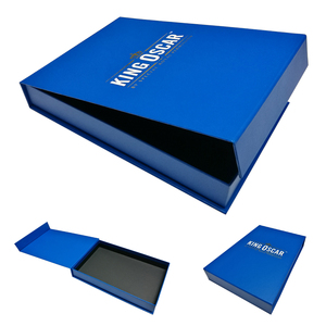 Caja negra de regalo de embalaje de envío de cartón de papel de cartón personalizado - Product Image 5