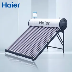 New Model Non Pressure Energy Saving Haier 200liters 20tubes Flanged Vacuum Tube Batch Solar Hot Water Heater For House