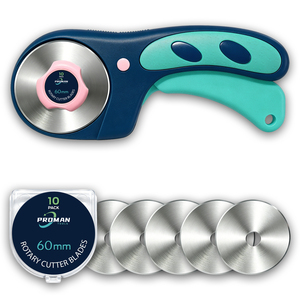 Cutter rotatif de 60 mm pour la couture, amélioré avec un système à roulement pour tissus, cuir, artisanat et couture - Product Image 1
