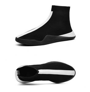 <span class=keywords><strong>Zapatillas</strong></span> de deporte de alta calidad para hombre, marca personalizada, marca personalizada, zapatos de moda para hombre, calcetín de velocidad informal de tela tejida - Product Image 4