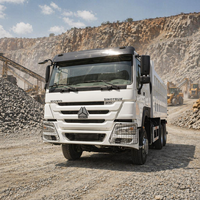Восстановленный самосвал Howo NX 6x4, 371 л.с., двигатель Weichai, полный комплект запчастей для горнодобывающей и логистической техники